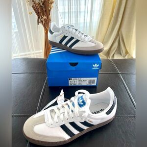 NEW Adidas Samba OG Retro Shoe Men's Size 5.5/Women's Size 6.5 White Sneakers